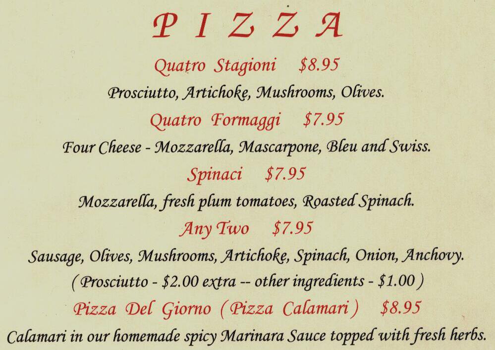Dinner Pizzas